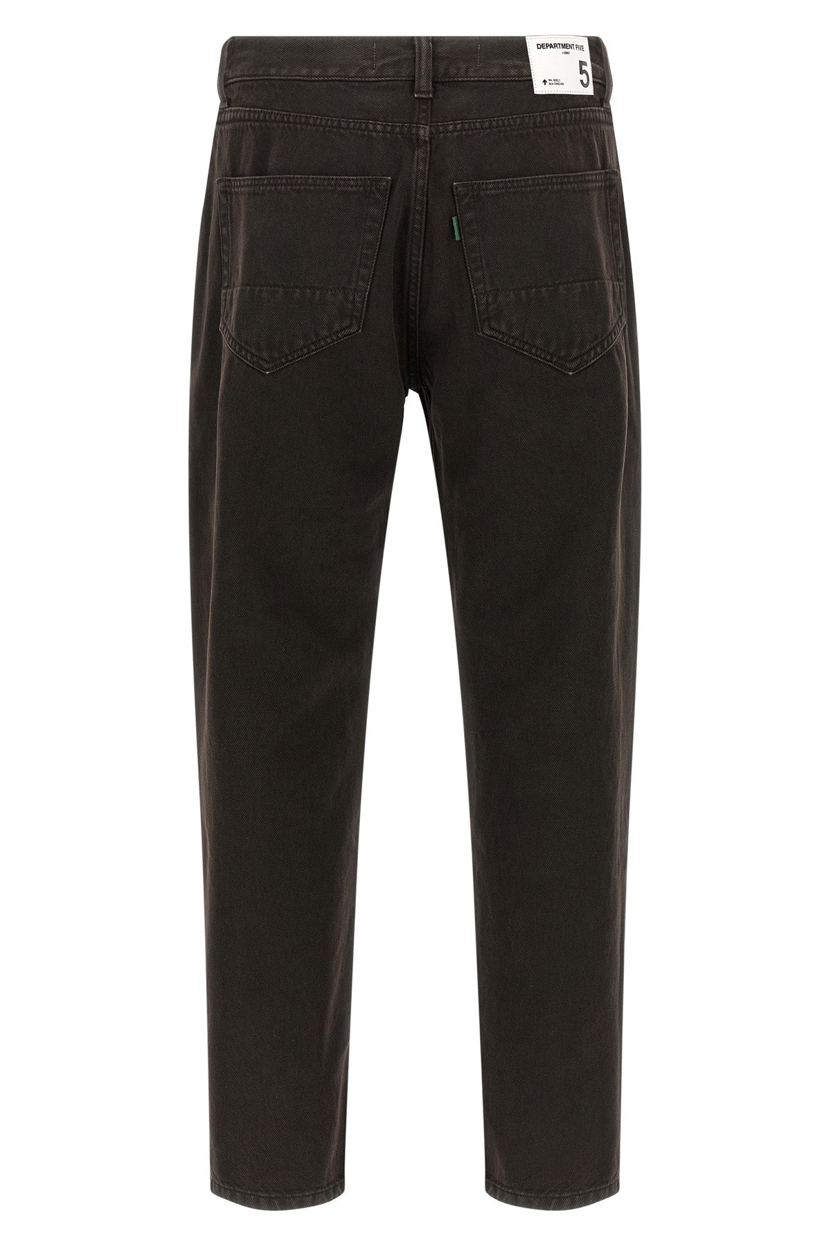musso cropped bull jeans in used-effect garment-dyed cotton