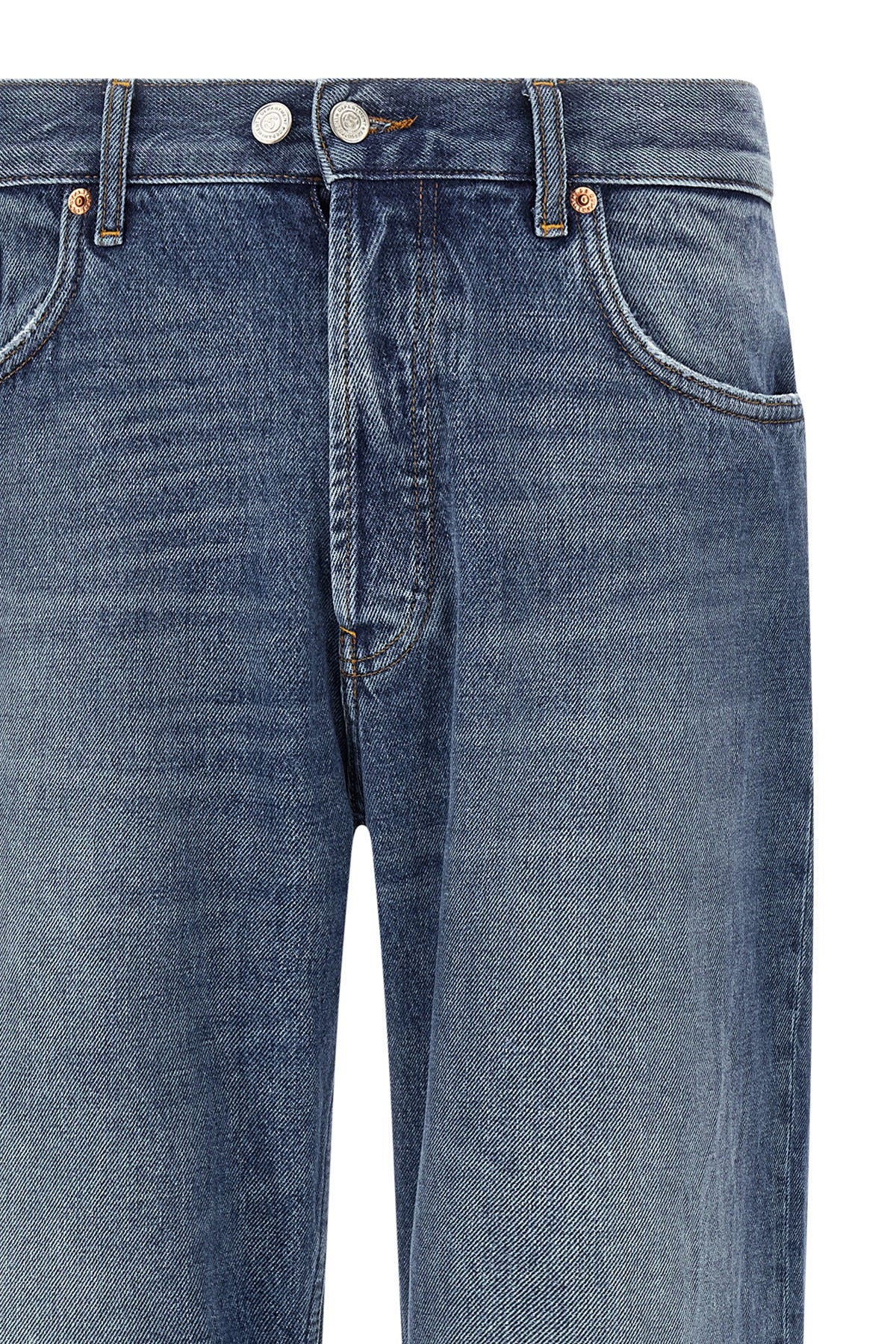 musso used-effect stonewashed cotton denim jeans