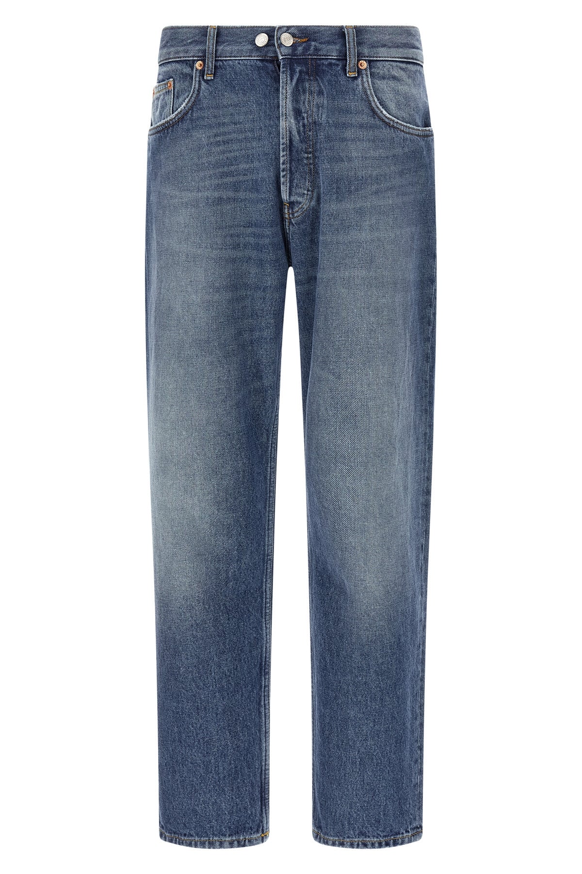 musso used-effect stonewashed cotton denim jeans