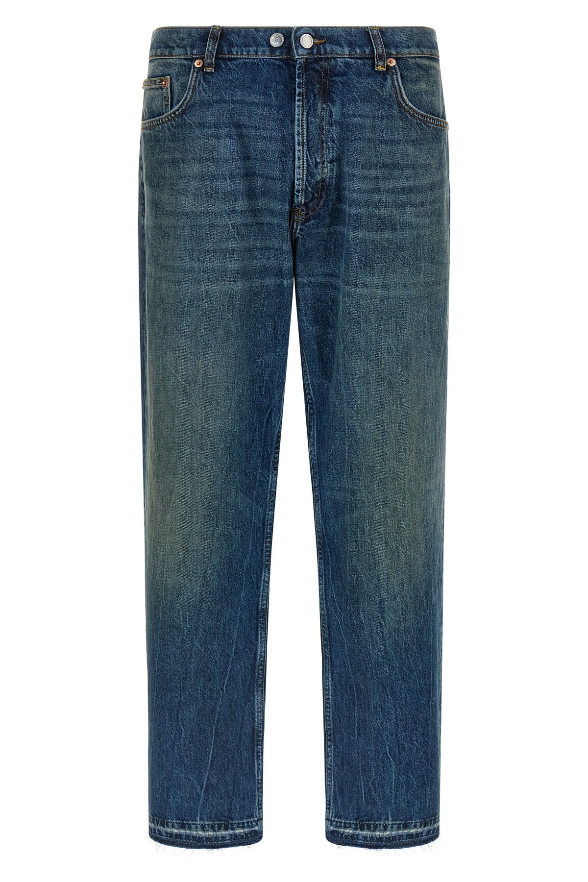 musso stone-washed cotton denim jeans