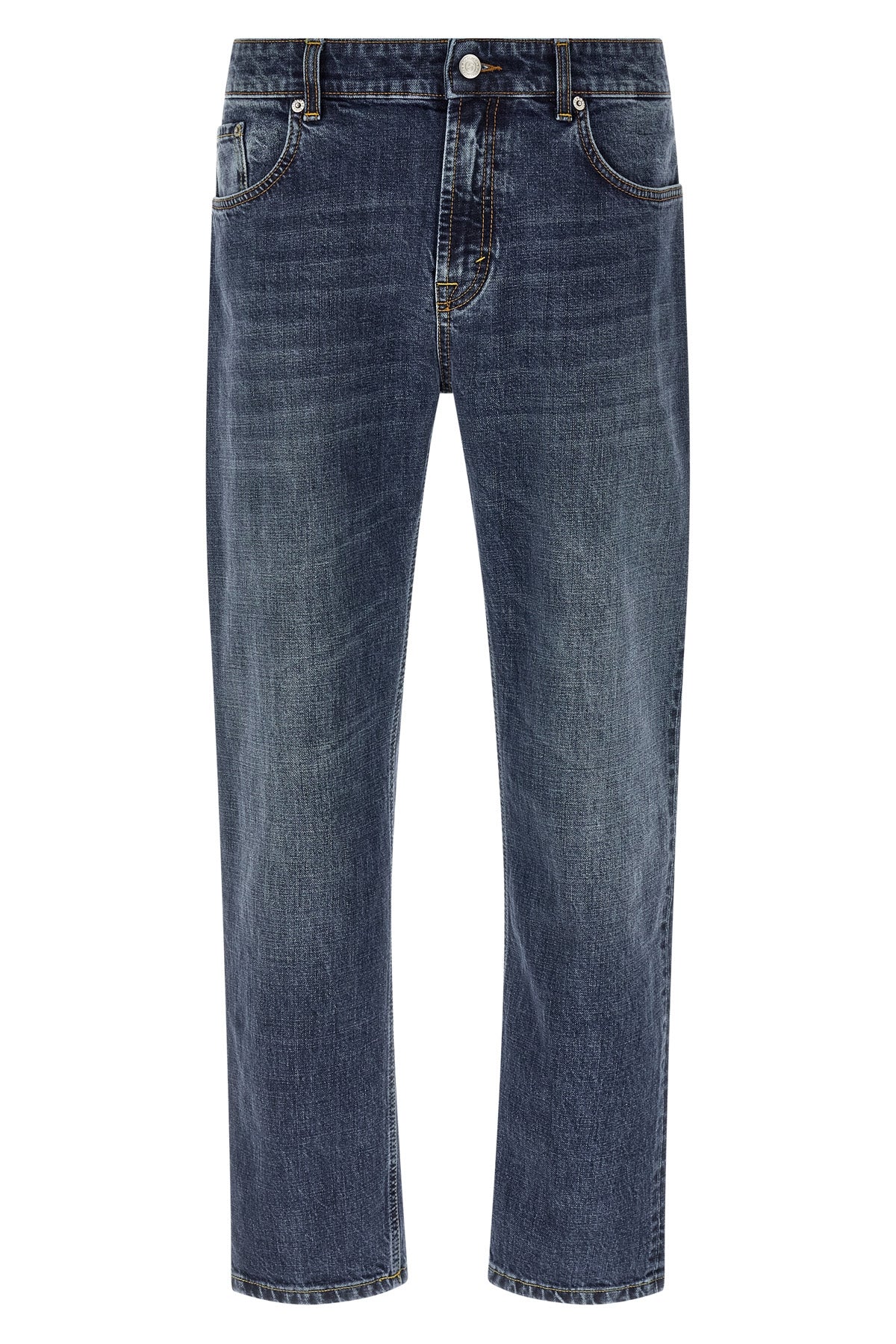 talk stone-washed cotton denim jeans