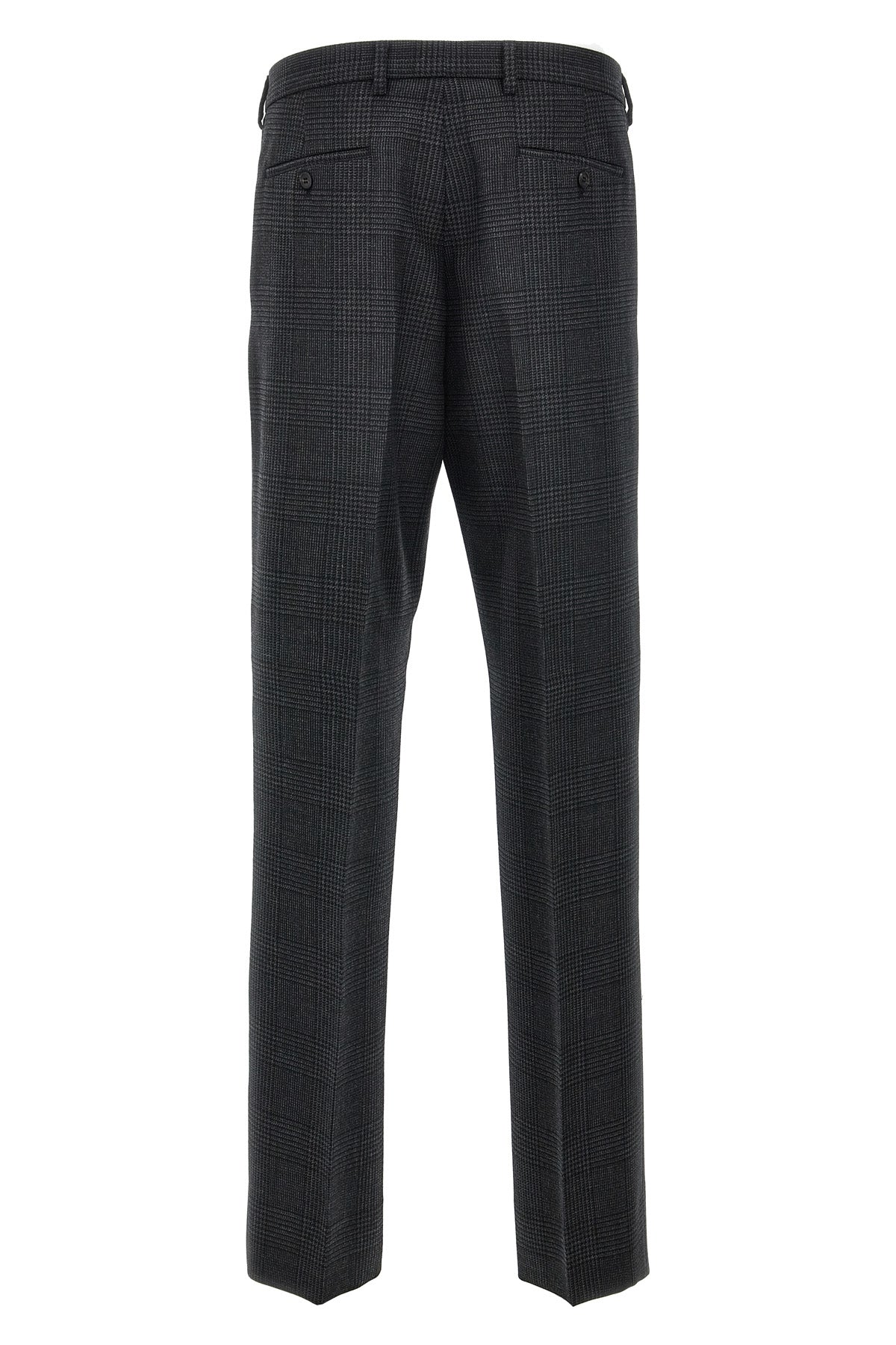 check wool trousers