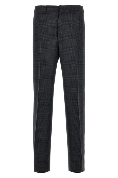 check wool trousers