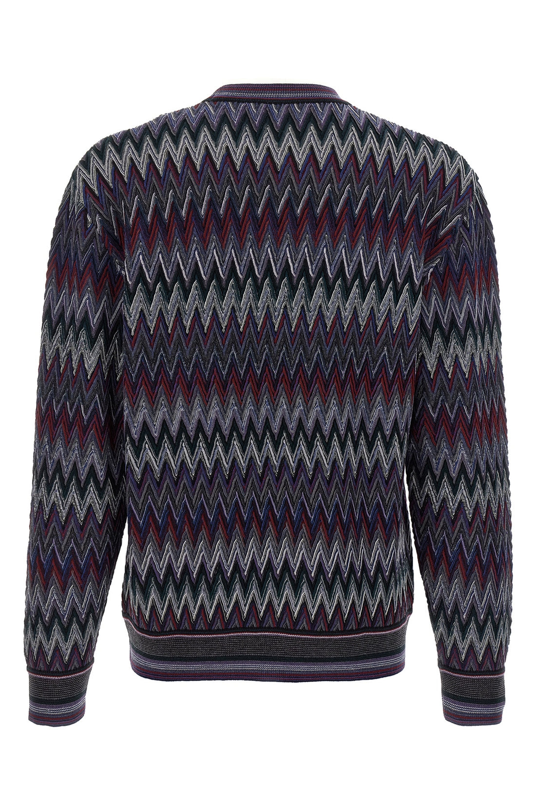 MISSONI 50 zigzag pattern wool sweater