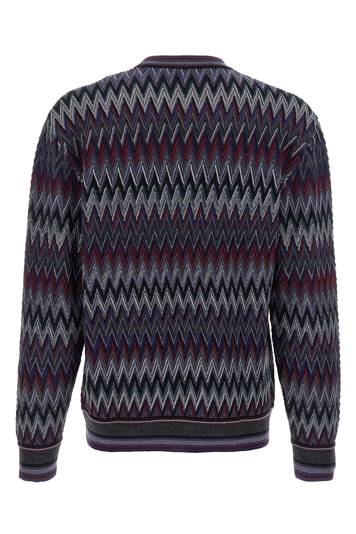 zigzag pattern wool sweater