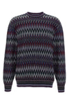 zigzag pattern wool sweater