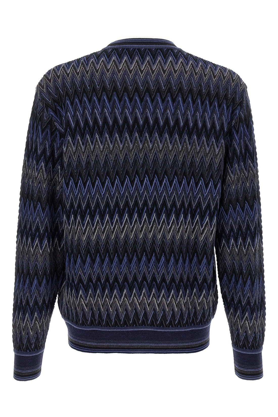 MISSONI 50 zigzag pattern wool sweater