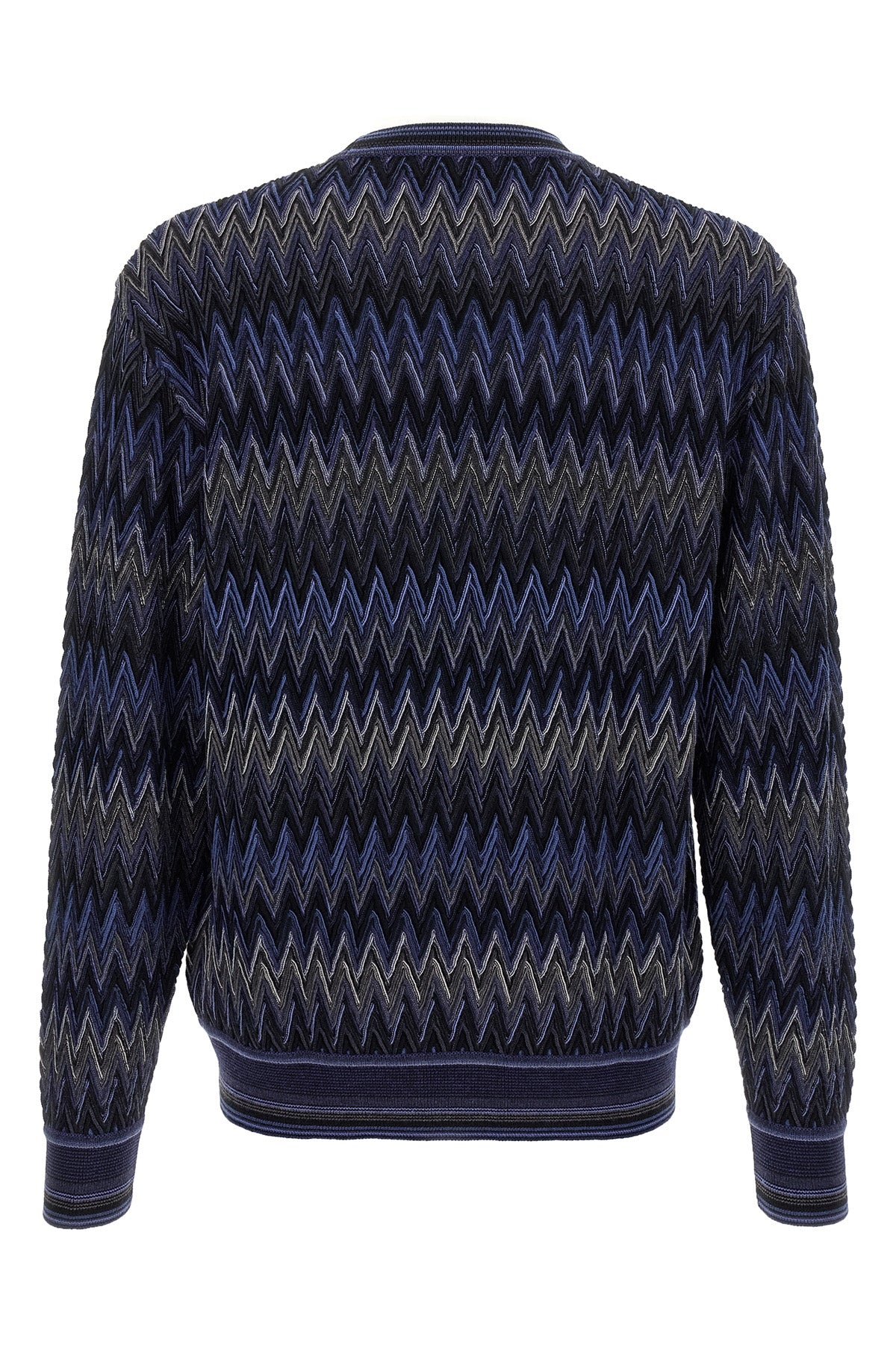zigzag pattern wool sweater