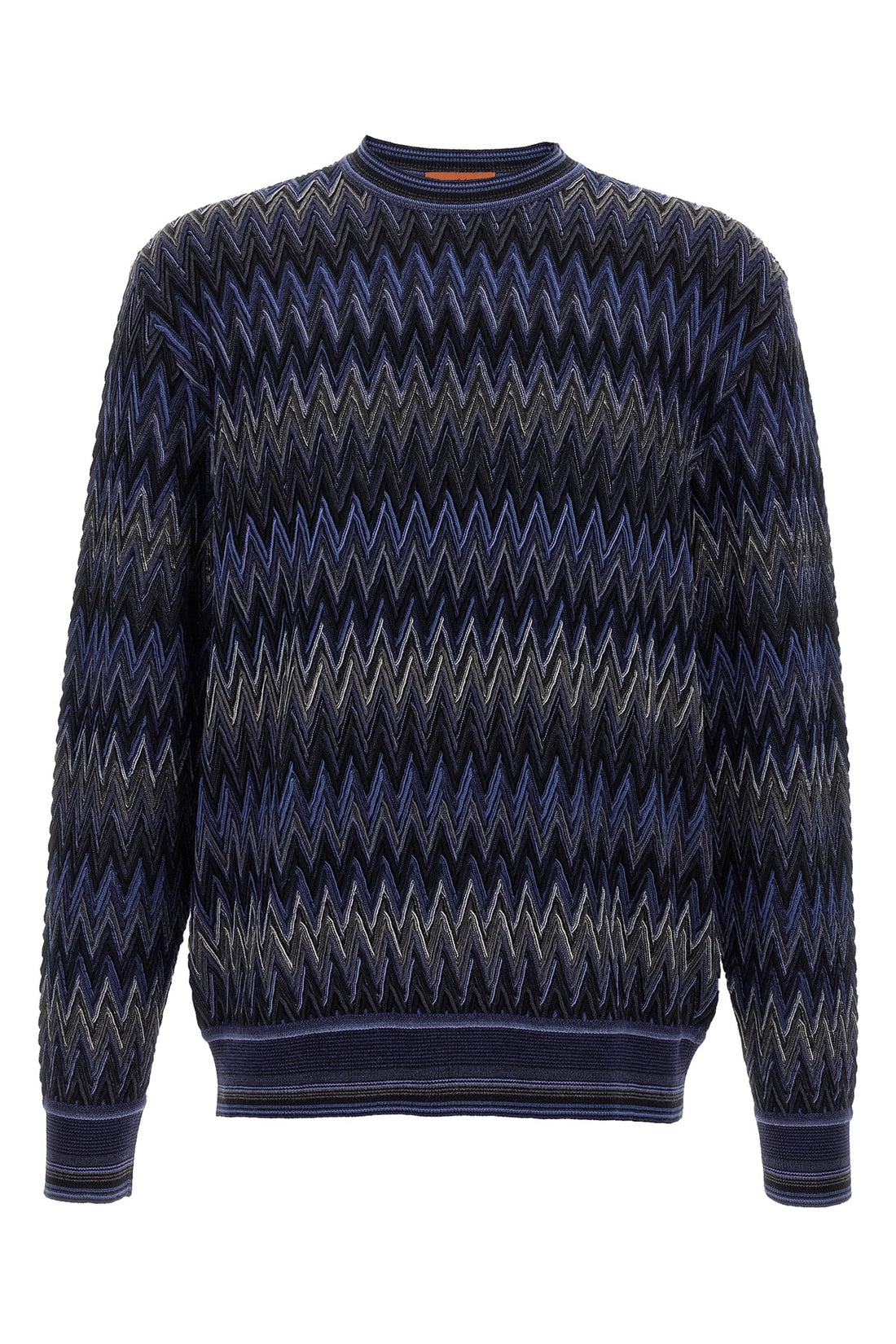 MISSONI 50 zigzag pattern wool sweater