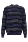 zigzag pattern wool sweater