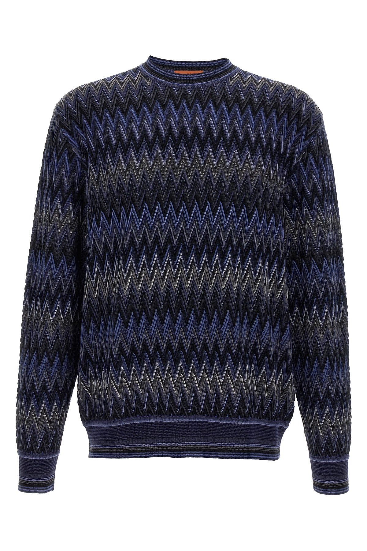 zigzag pattern wool sweater