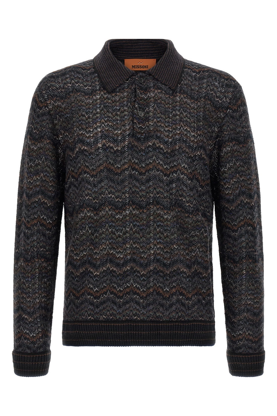 MISSONI 48 the missoni long-sleeved polo shirt in a fine cashmere blend