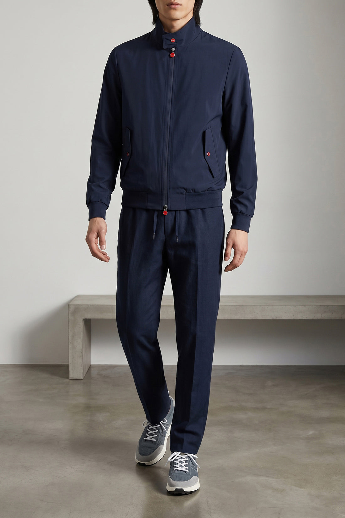 KITON 7 technical cotton sneakers