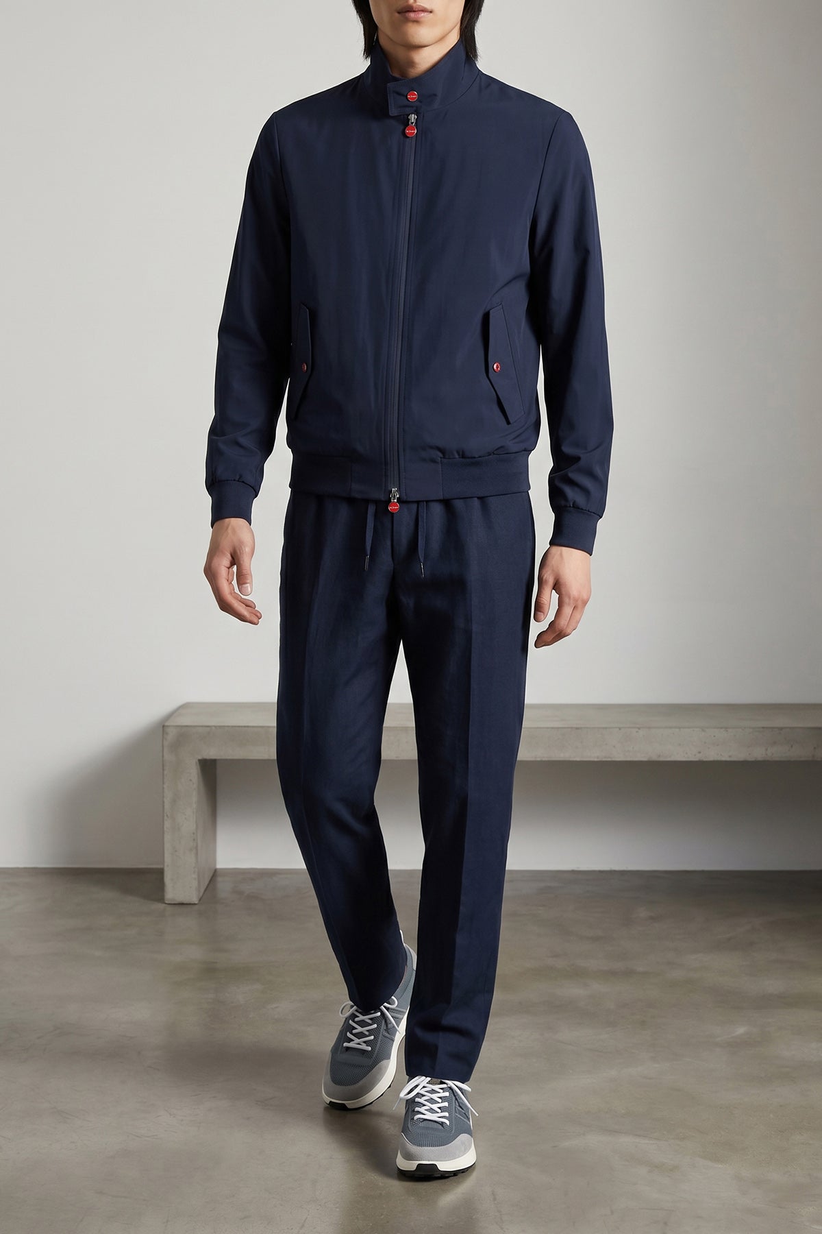 technical cotton sneakers