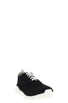 running textured fabric lace up sneakers