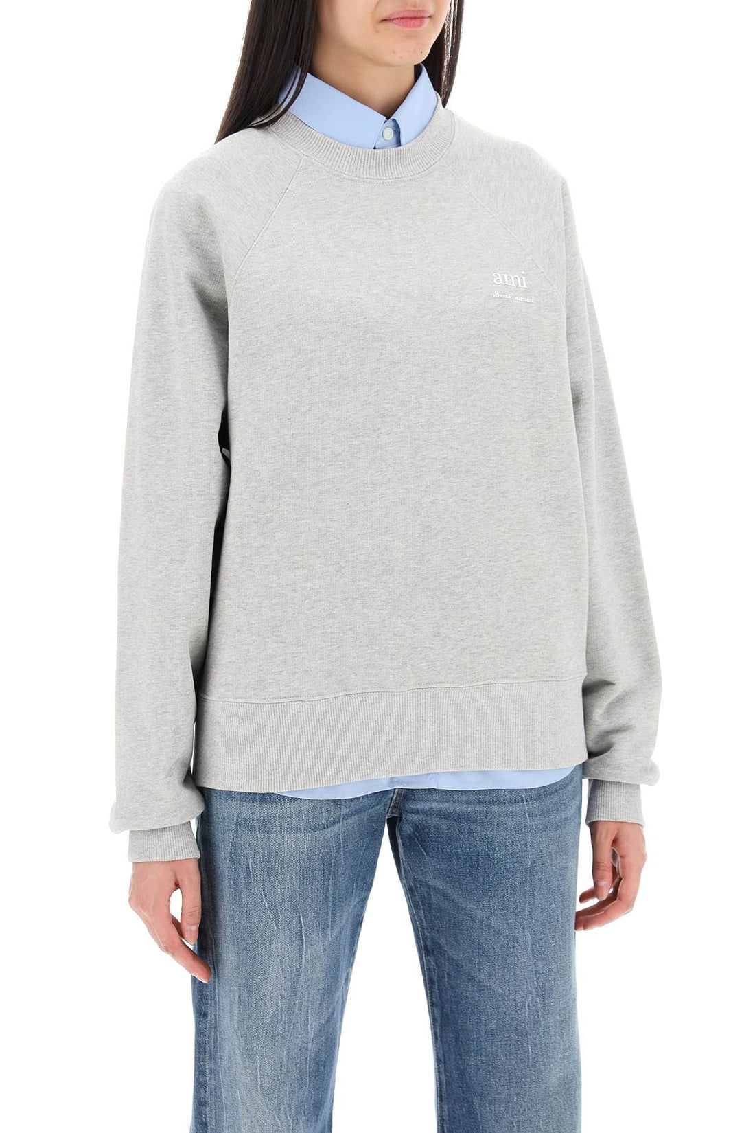 organic cotton crewneck sweatshirt