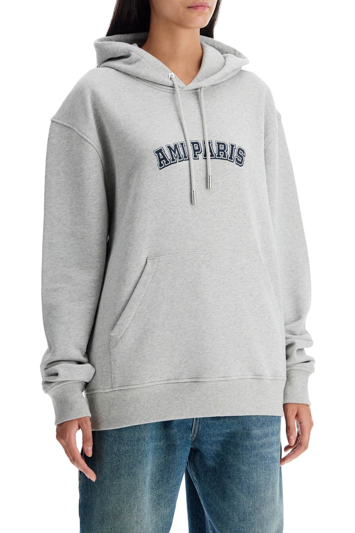 hooded varsity sweat