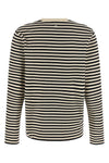 the long-sleeved t-shirt ami paris defines the wardrobe through a timeless strip