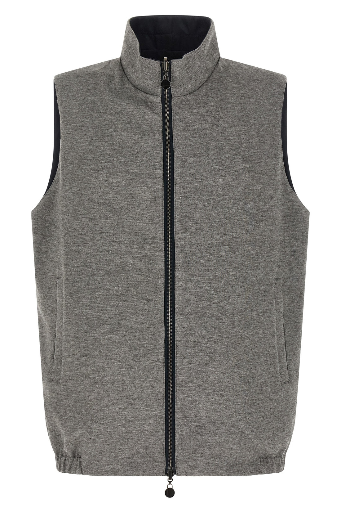 KITON 50 double-sided vest in nylon and cotton jersey