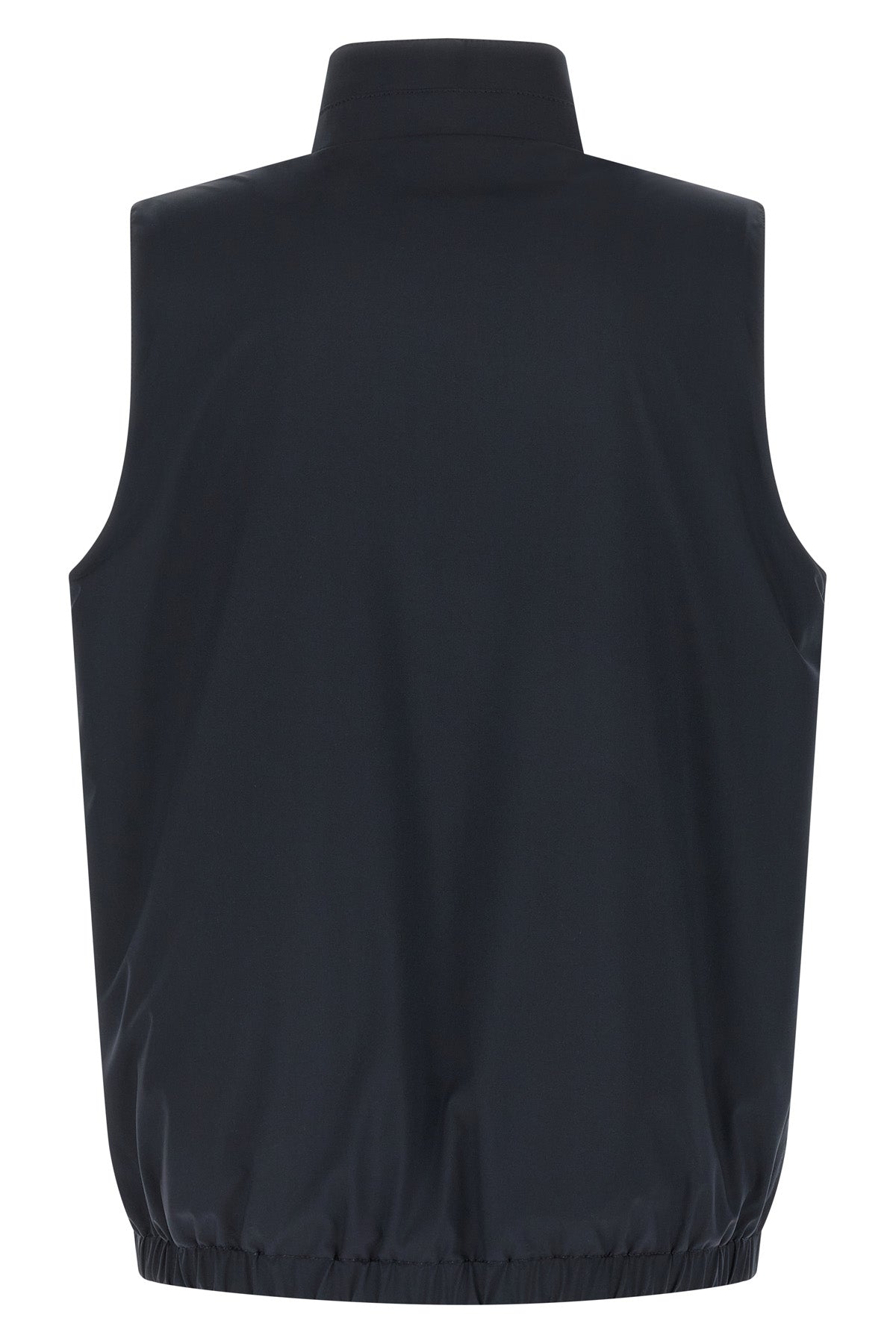 double-sided vest in nylon and cotton jersey
