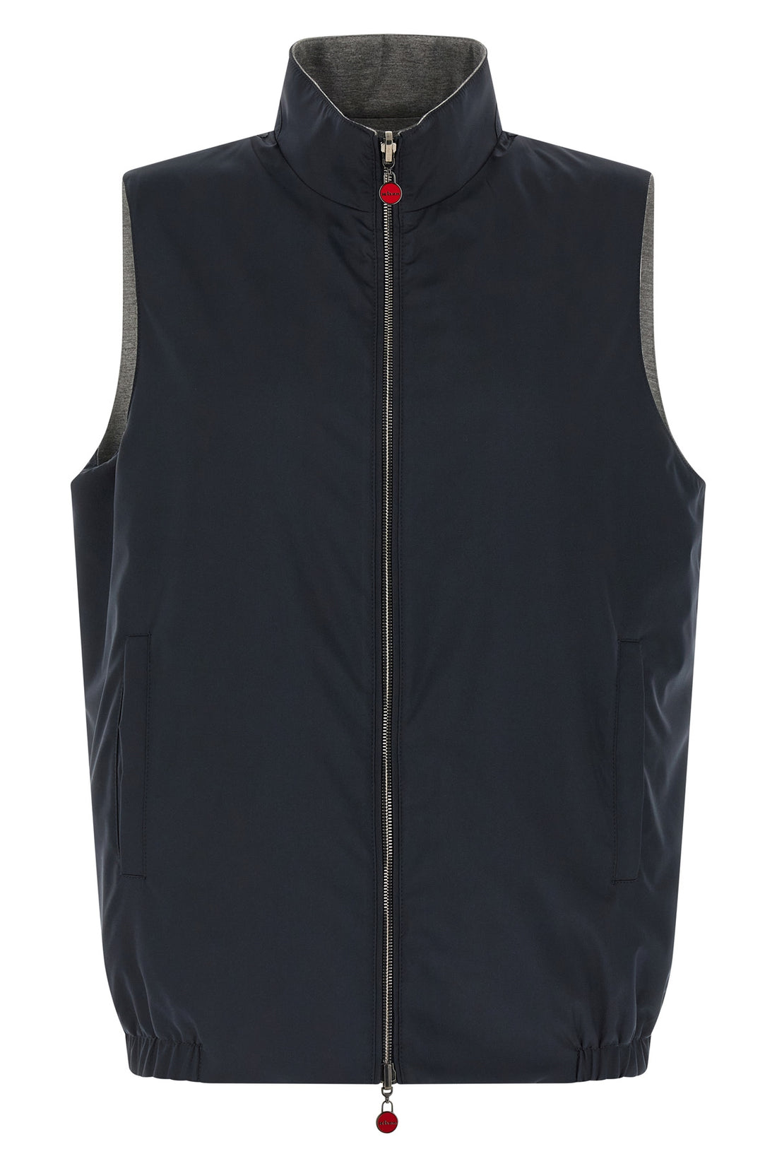 KITON 50 double-sided vest in nylon and cotton jersey