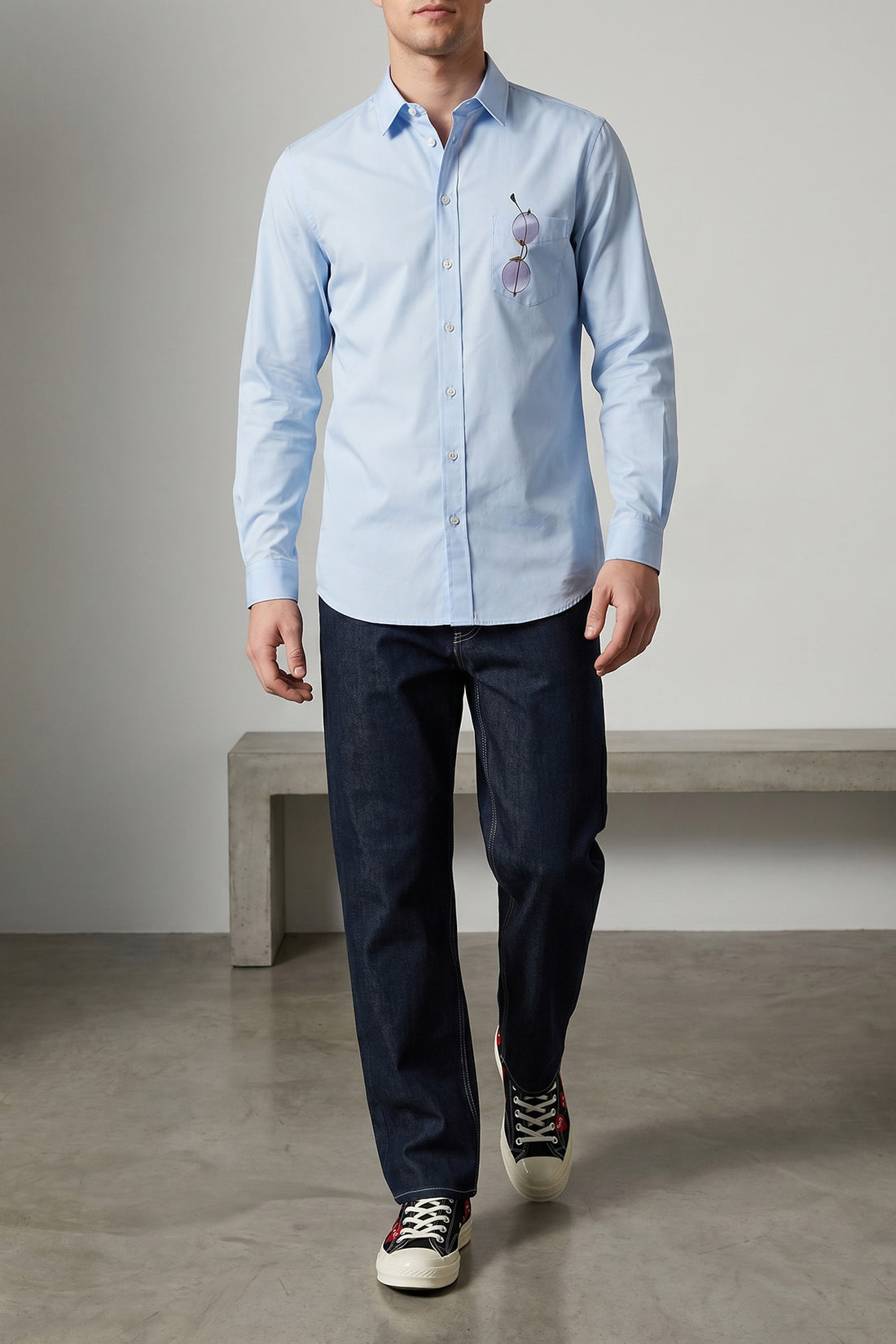 MOSCHINO L cotton poplin shirt