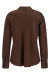 the vince blouse defines an essential aesthetic through a fluid sartorial constr