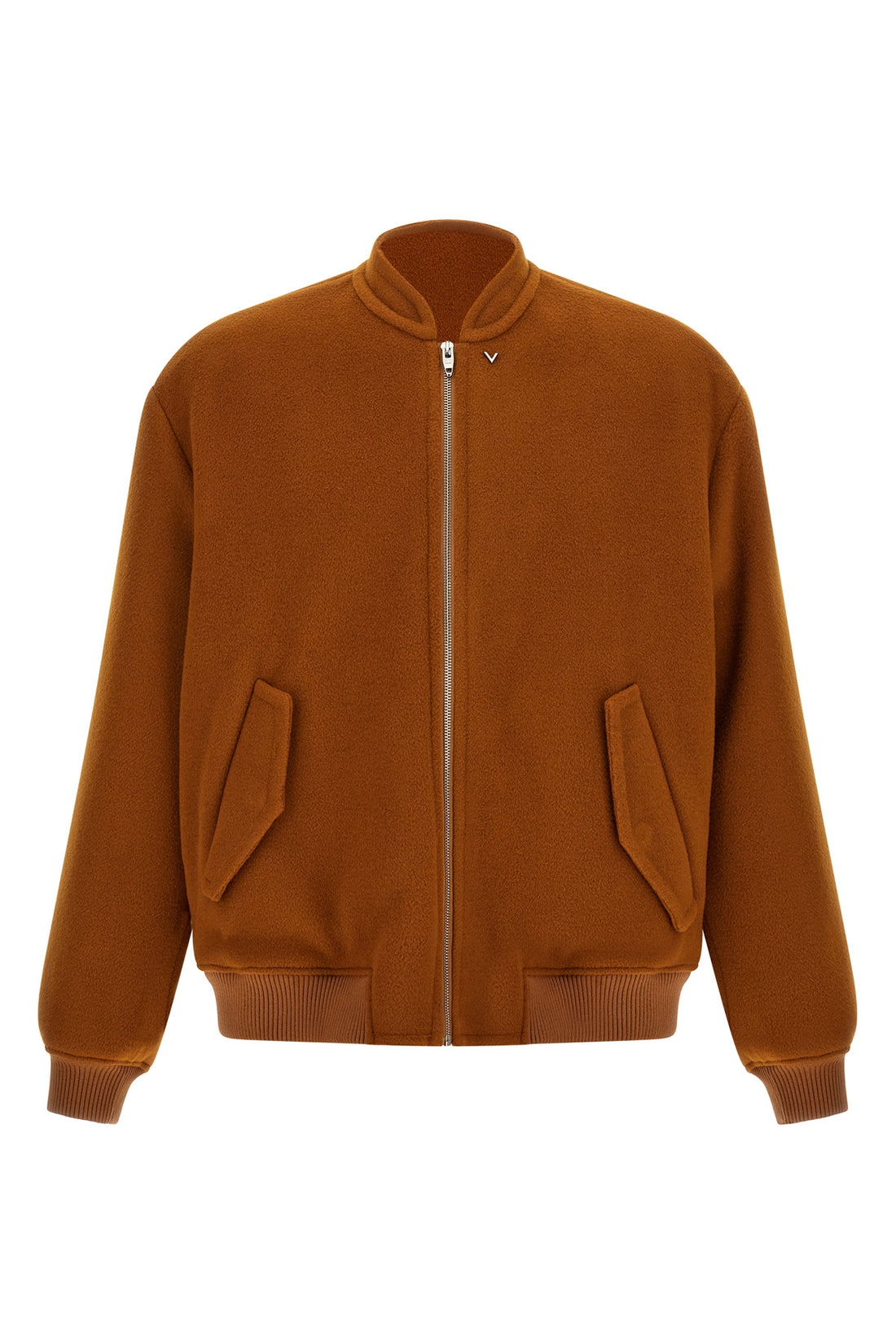 VALENTINO GARAVANI 48 the valentino garavani bomber jacket in virgin wool and cashmere blend
