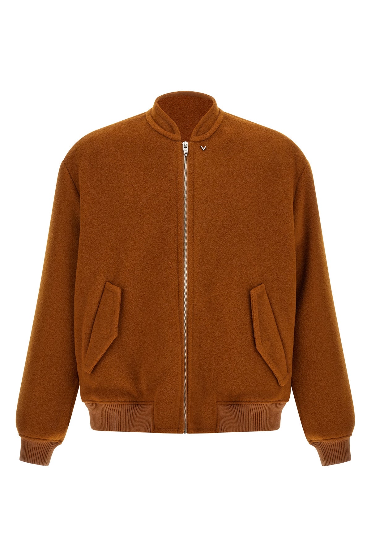 the valentino garavani bomber jacket in virgin wool and cashmere blend