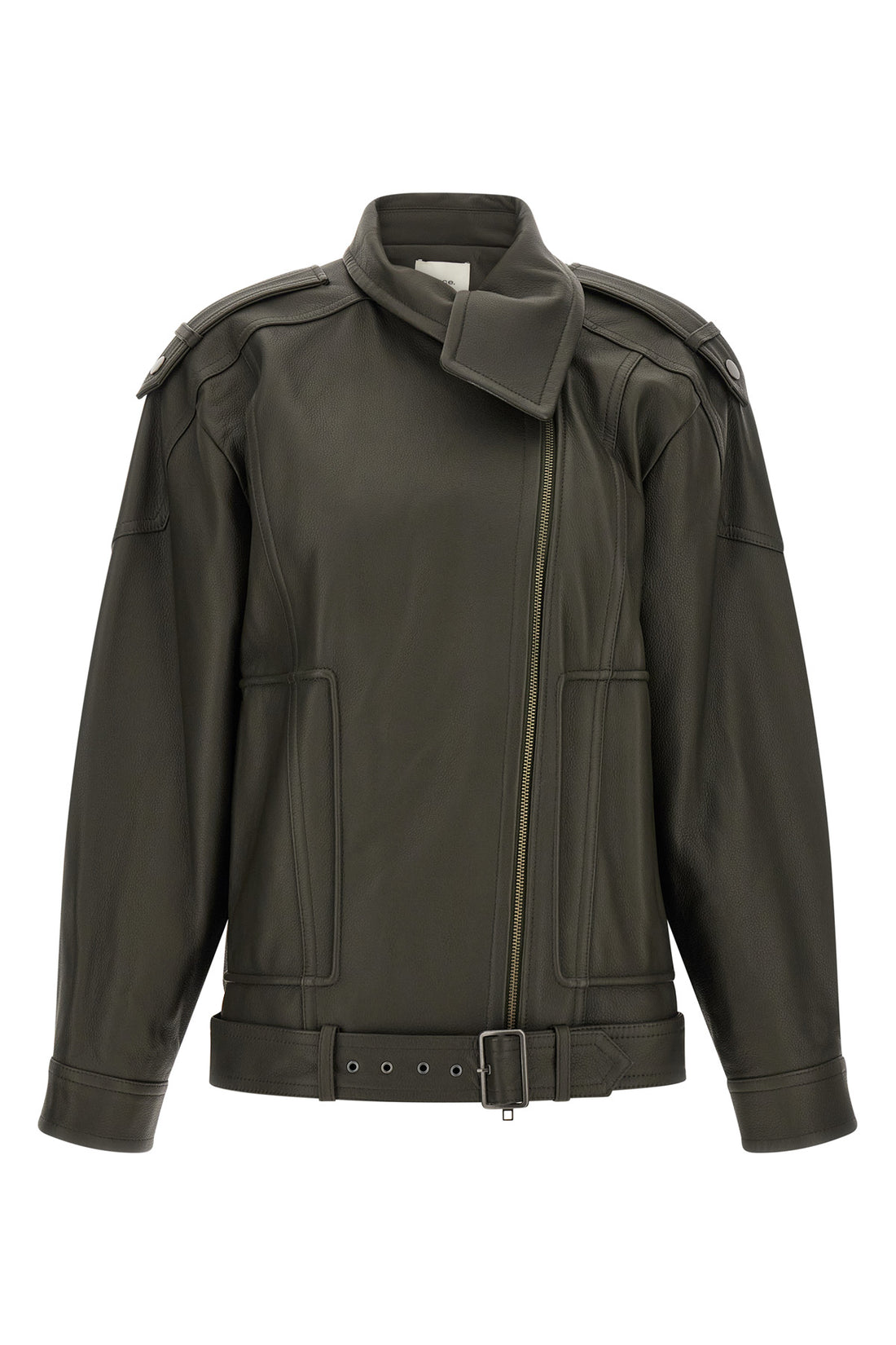 VINCE M the vince biker jacket redefines the codes of outerwear through a relaxed silhou
