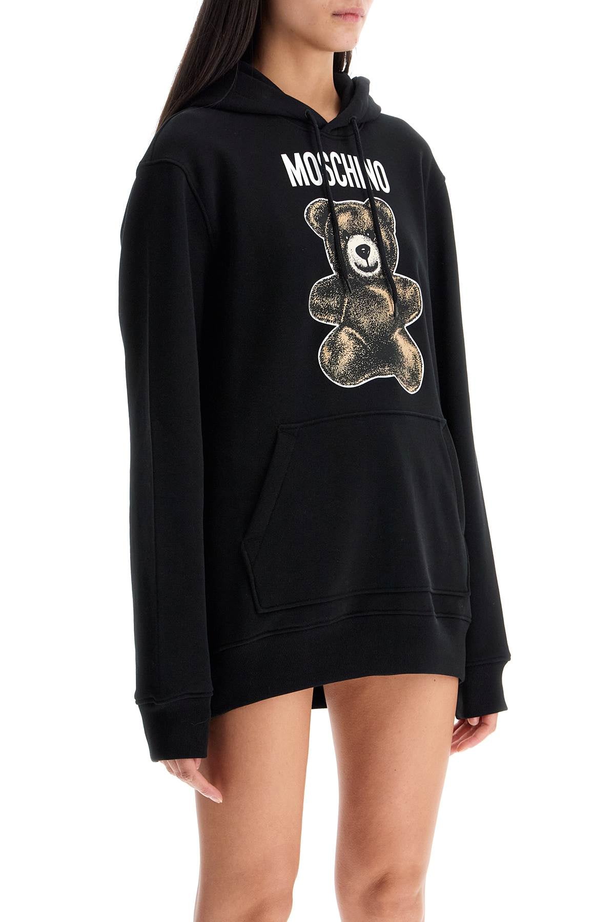 moschino teddy bear hooded sweat