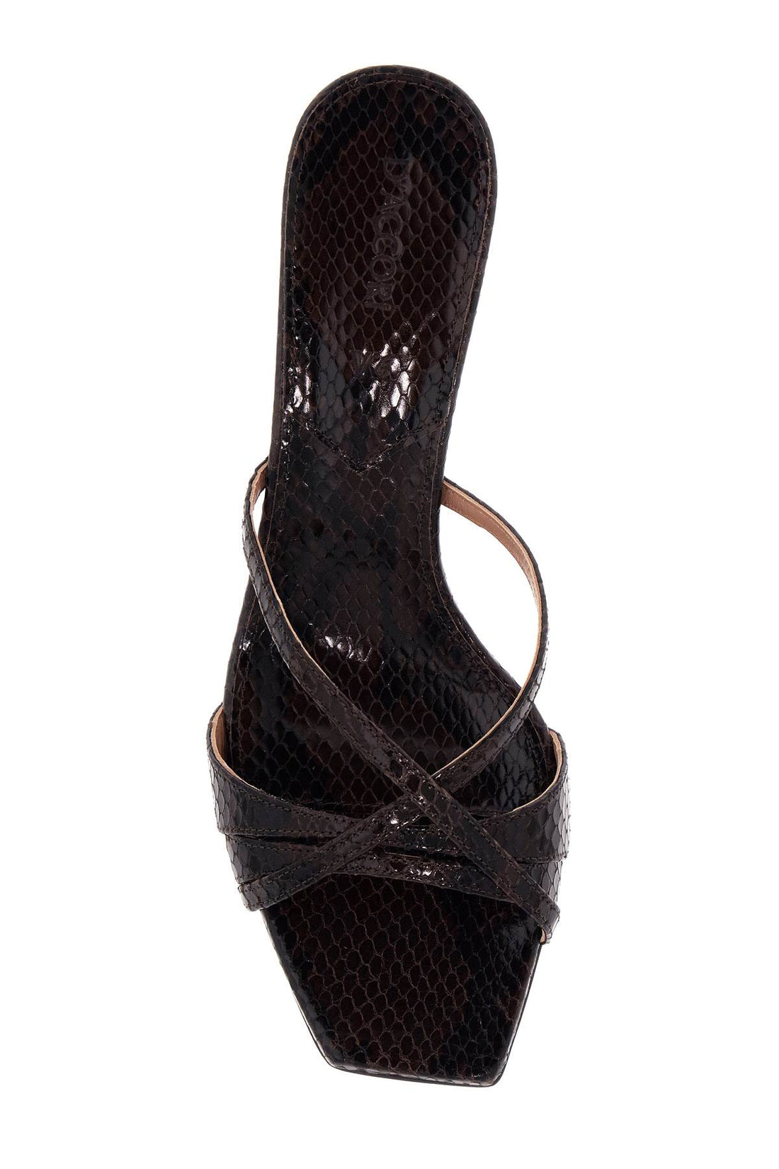 python-print leather lust mules