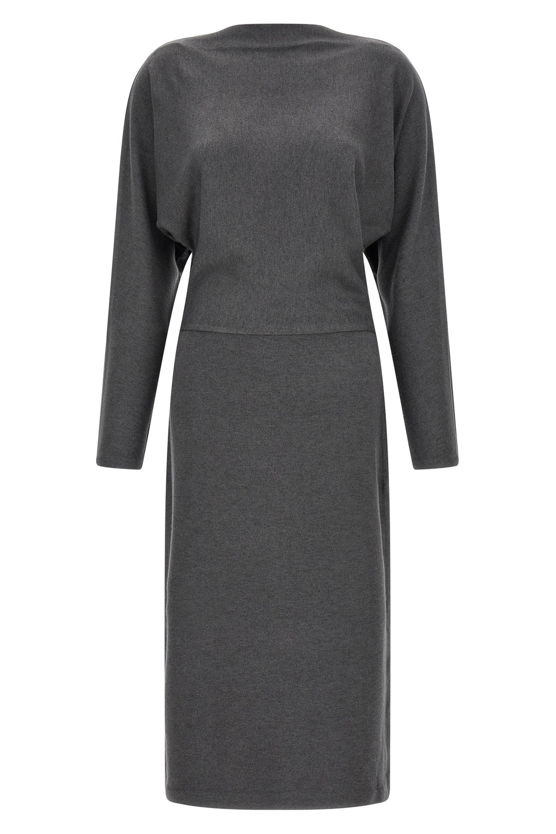 VINCE M vinces cozy midi dress redefines everyday elegance through a fluid and sophisti
