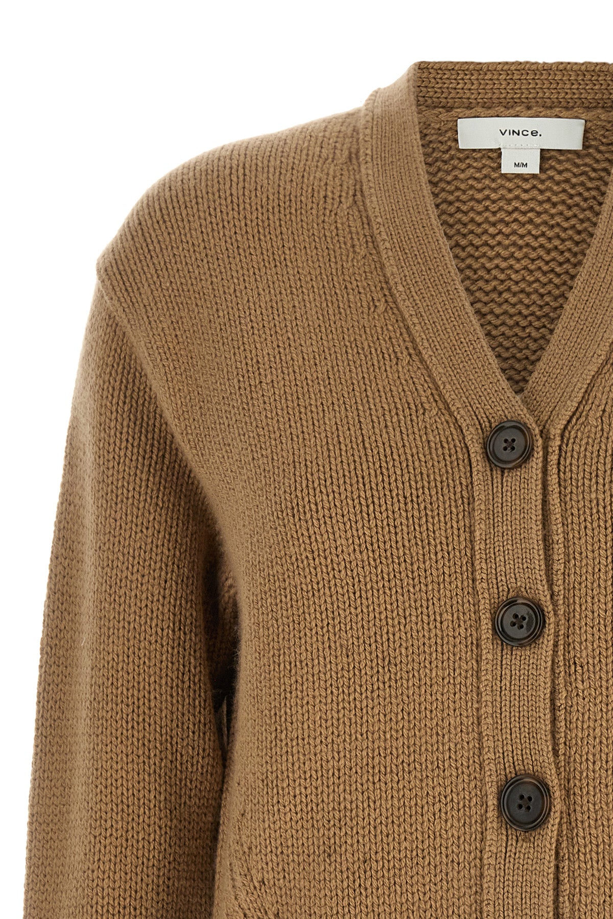 the vince cardigan embodies the essence of sartorial luxury through a structured