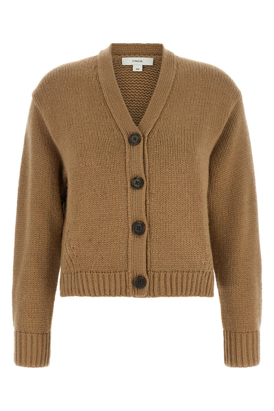 the vince cardigan embodies the essence of sartorial luxury through a structured