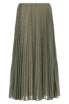 the vince midi skirt features an accordion pleated construction that gives movem