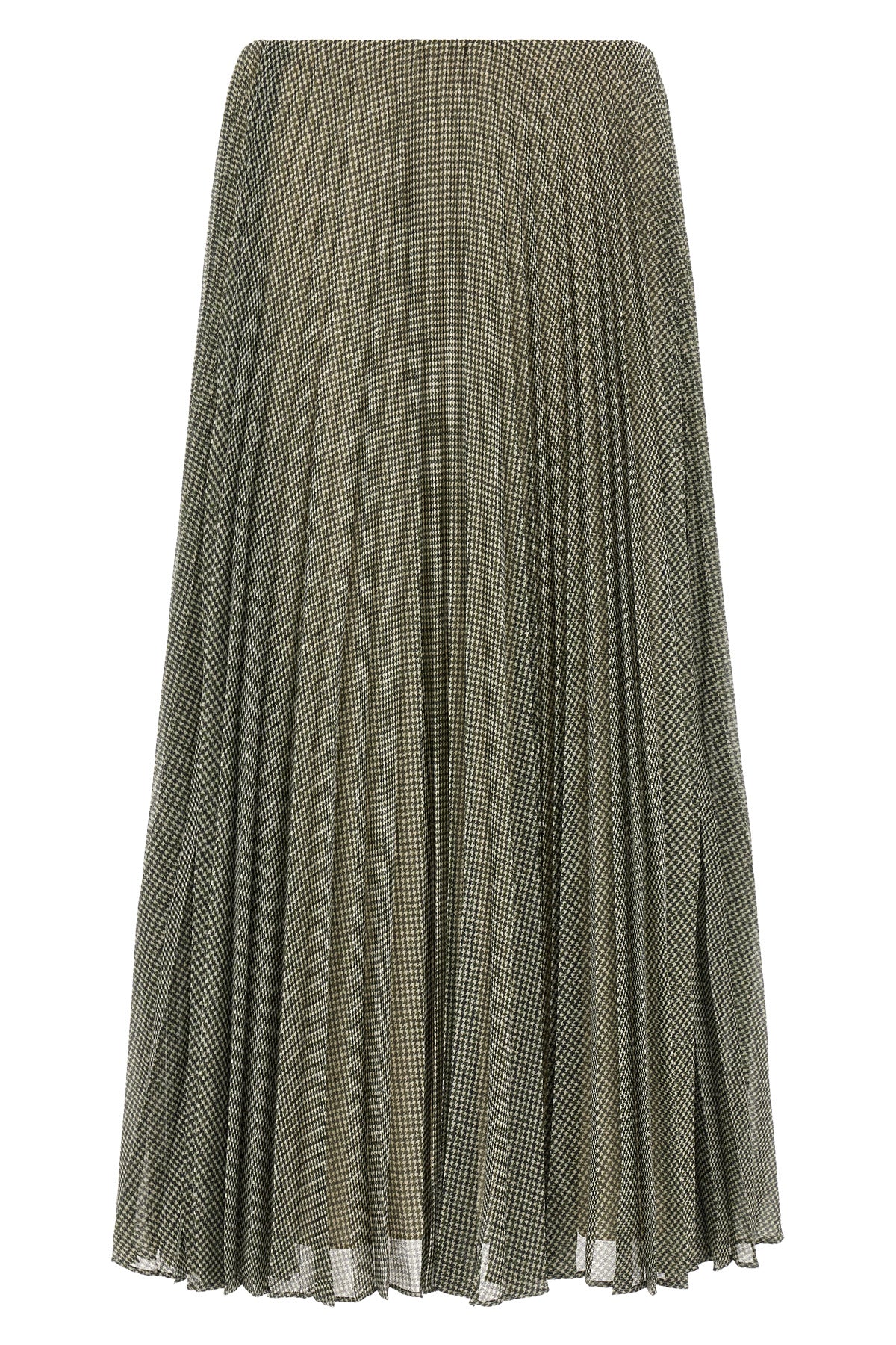 the vince midi skirt features an accordion pleated construction that gives movem