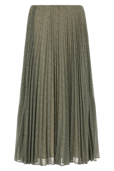 the vince midi skirt features an accordion pleated construction that gives movem
