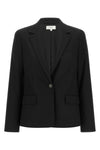 the vince blazer in structured wool blend redefines the codes of contemporary ta