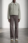 the vince cropped jacket redefines the volumes of contemporary outerwear through