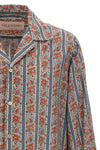 all-over voyage imaginaire print cotton muslin shirt