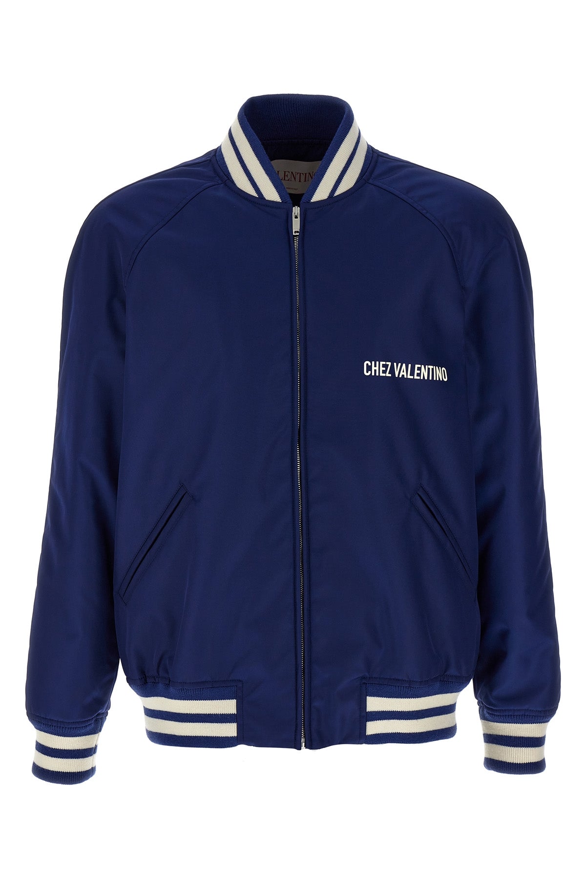 lightly padded nylon bomber jacket