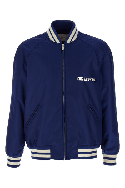 lightly padded nylon bomber jacket