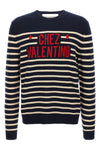 7 striped fineness wool sweater