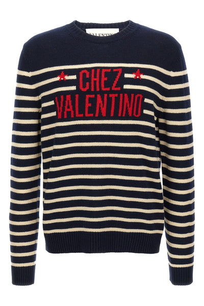 7 striped fineness wool sweater
