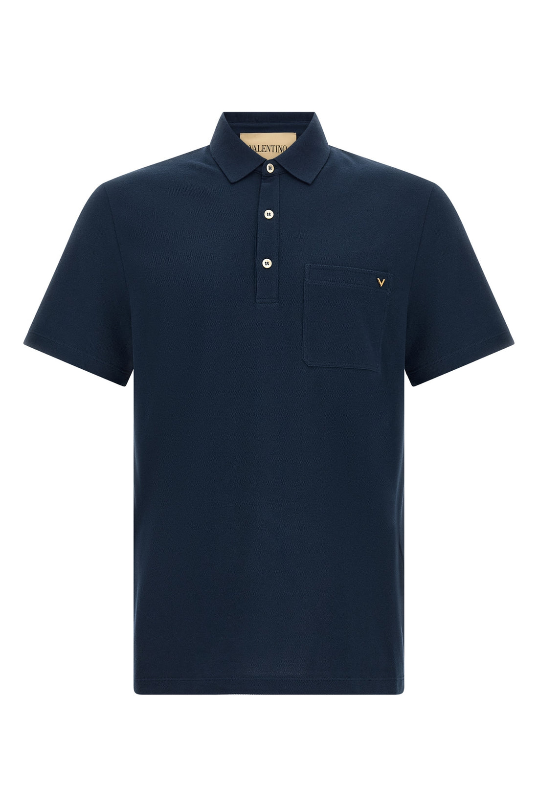 VALENTINO GARAVANI L piqué cotton polo shirt