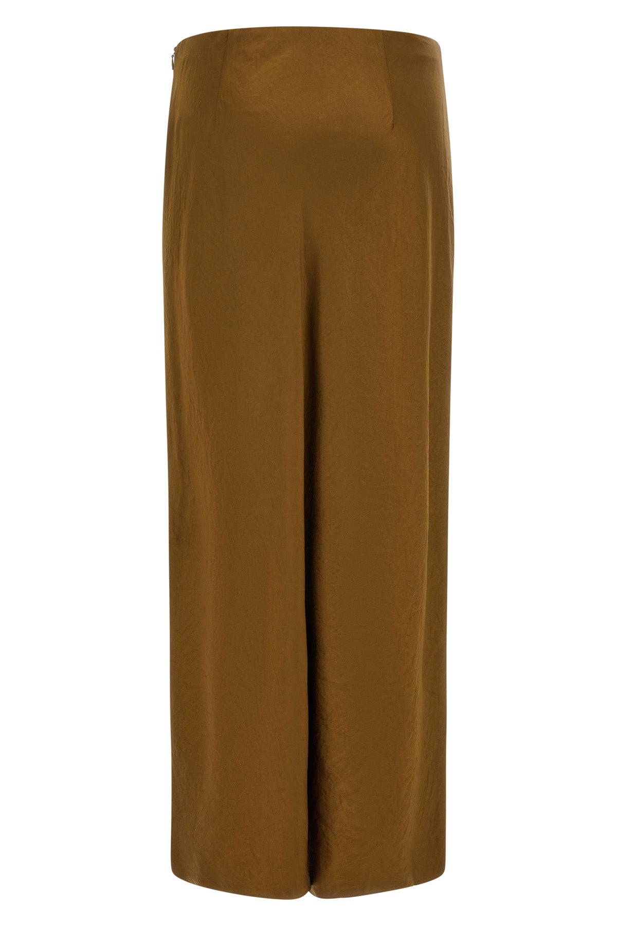 the long vince skirt redefines essential elegance through a flowing