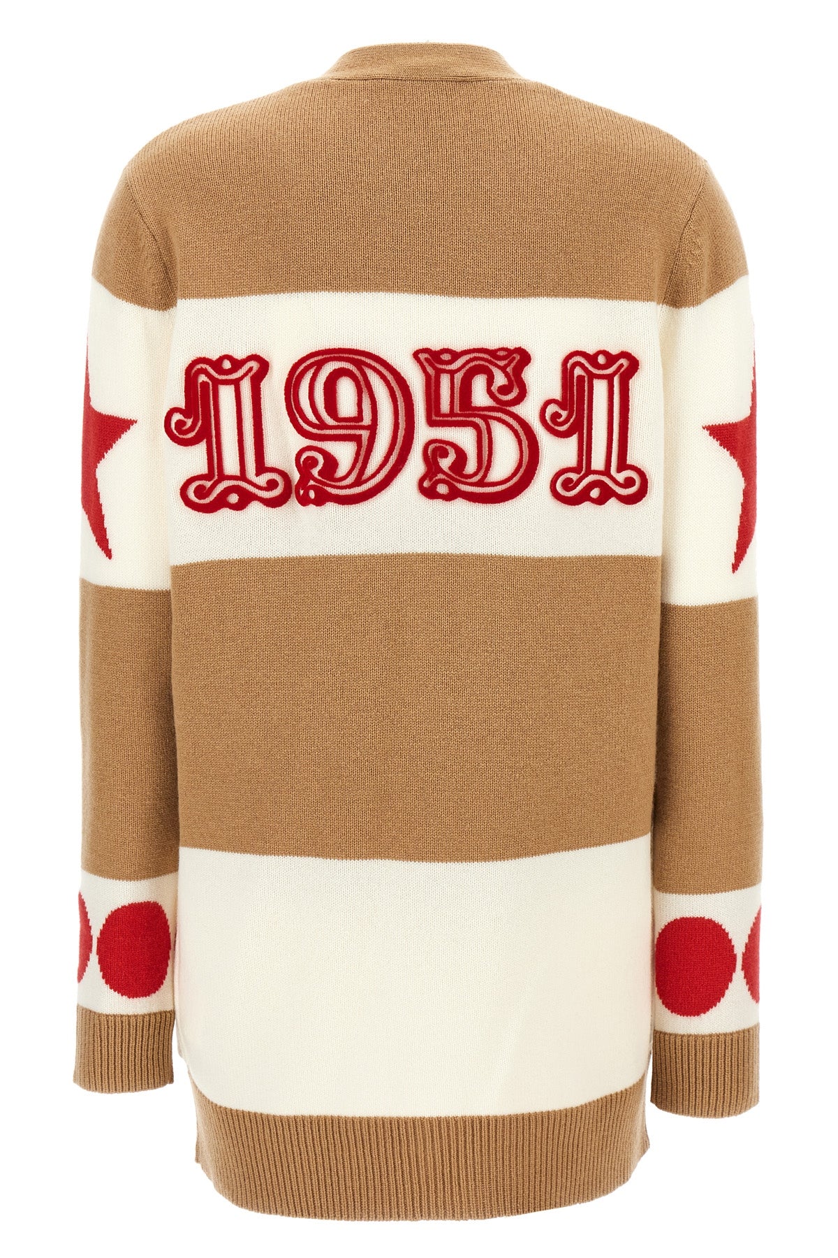 valido cardigan in wool and cashmere jacquard pattern