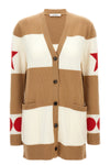 valido cardigan in wool and cashmere jacquard pattern