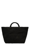 vanilla natural raffia shopping bag